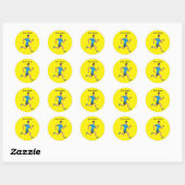 Hardloopuitrusting – Inspirerende hardloop Ronde Sticker (Vel)