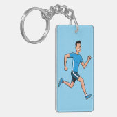 Hardloopuitrusting – Inspirerende hardloop Sleutelhanger (Voorkant Links)