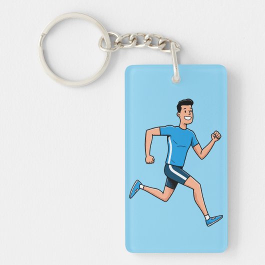 Hardloopuitrusting – Inspirerende hardloop Sleutelhanger (Voorkant)