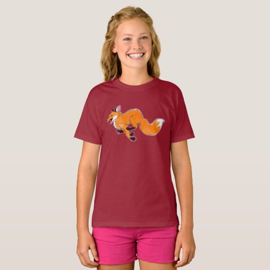 Hardloopvos T-shirt (Voorkant volledig)