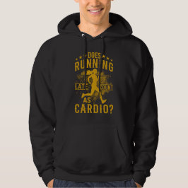 Hardlopen als cardio fitness sportschool workout hoodie