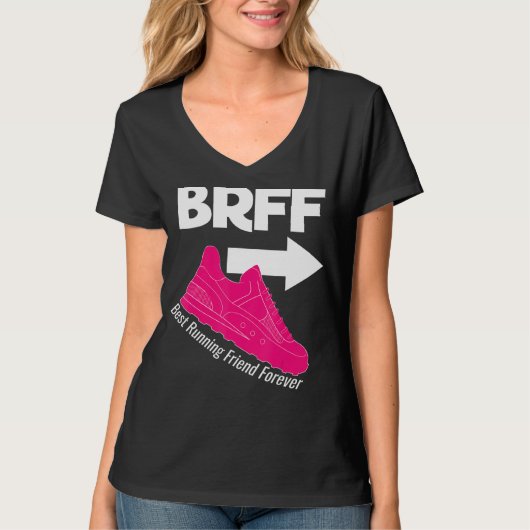 Hardlopen Beste Vriend Voor Altijd BRFF BFF Sneake T-shirt (Voorkant)