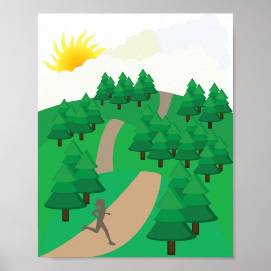Hardlopen Buitenshuis Poster (Voorkant)