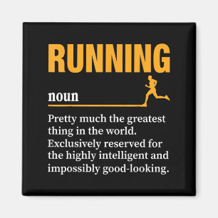 Hardlopen Definitie Humor Marathon Grappige Atleet Magneet