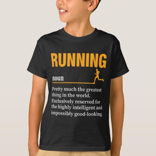 Hardlopen Definitie Humor Marathon Grappige Atleet T-shirt (Voorkant)