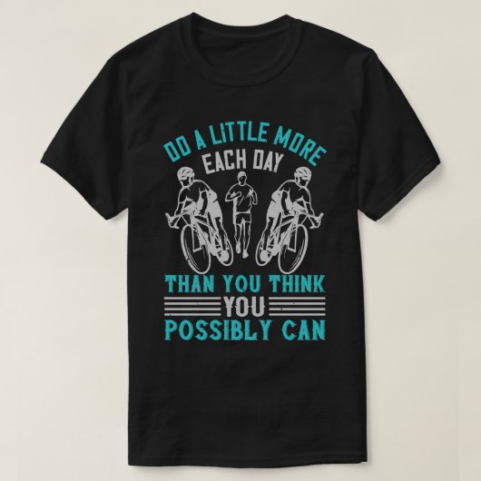 Hardlopen Doe iets meer dan je denkt T-shirt (Design voorkant)