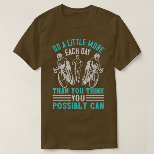 Hardlopen Doe iets meer dan je denkt T-shirt (Design voorkant)