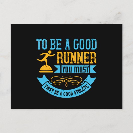 Hardlopen - Een goede hardloper zijn Briefkaart (Voorkant)