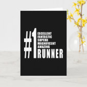 Hardlopen en Hardlopers : Nummer Eén Hardloper Kaart (Gele Bloem)
