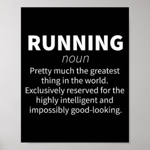 Hardlopen Grappige Definitie Grappig 5k Marathonlo Poster