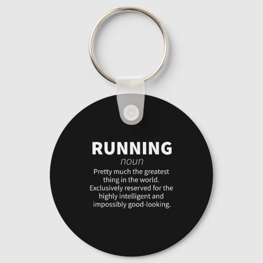 Hardlopen Grappige Definitie Grappig 5k Marathonlo Sleutelhanger (Voorkant)