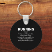 Hardlopen Grappige Definitie Grappig 5k Marathonlo Sleutelhanger (Voorkant)