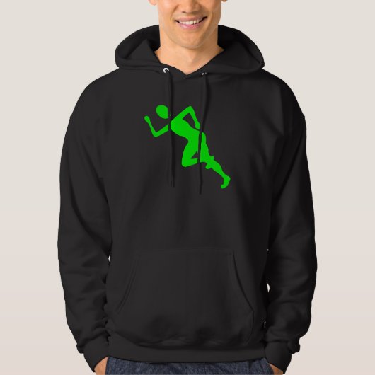 Hardlopen - Groen Hoodie (Voorkant)