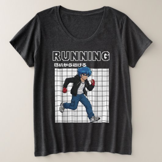 Hardlopen Grote Maat T-shirt (Design voorkant)