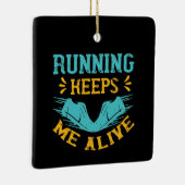 Hardlopen - Hardlopen houdt me in leven Keramisch Ornament (Rechts)