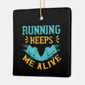 Hardlopen - Hardlopen houdt me in leven Keramisch Ornament (Links)