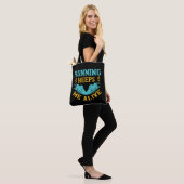 Hardlopen - Hardlopen houdt me in leven Tote Bag (Op model)