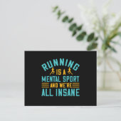 Hardlopen - Hardlopen is een mentale sport Briefkaart (Staand voorkant)