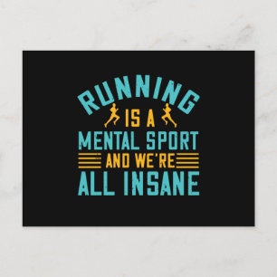 Hardlopen - Hardlopen is een mentale sport Briefkaart