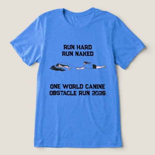 Hardlopen Hardlopen Naakt 2026 Tri-Blend Shirt (Design voorkant)