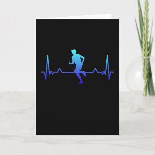 Hardlopen Hartslag Grappig Hardloop Cadeau Kaart