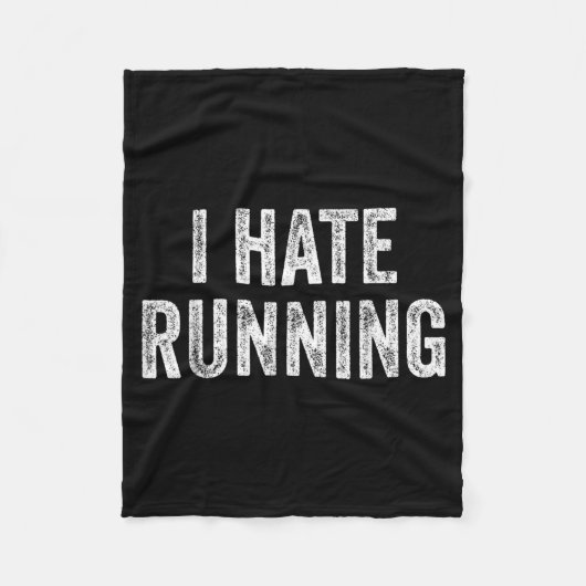 Hardlopen Haten - Grappige Sarcastische Humor Grap Fleece Deken (Voorkant)