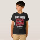 Hardlopen heeft mijn hart gestolen ~ Funny Valenti T-shirt (Voorkant volledig)