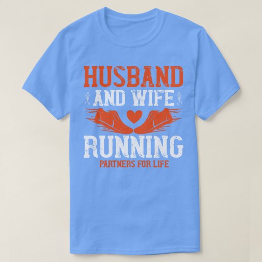 Hardlopen Hus en vrouw hardlopen T-shirt (Design voorkant)