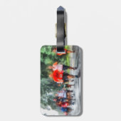 Hardlopen in de regen bagagelabel (Achterkant verticaal)