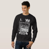 Hardlopen is geen hobby, het is een zombie-apocaly trui (Voorkant volledig)