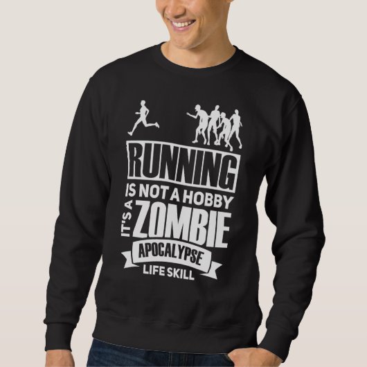 Hardlopen is geen hobby, het is een zombie-apocaly trui (Voorkant)