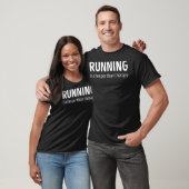 Hardlopen is goedkoper dan therapie grappig hardlo t-shirt (Unisex)