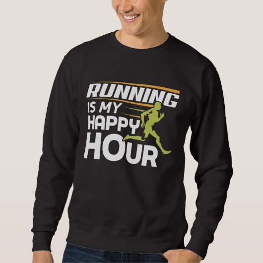 Hardlopen is mijn gelukkige urenloper trui (Voorkant)