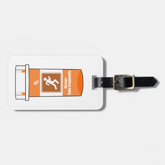 Hardlopen is mijn medicijn bagagelabel (Voorkant horizontaal)