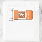 Hardlopen is mijn medicijn rechthoekige sticker (Tas)