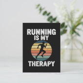 Hardlopen Is Mijn Therapie Briefkaart (Staand voorkant)