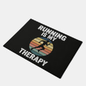 Hardlopen Is Mijn Therapie Deurmat (Schuin)