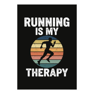 Hardlopen Is Mijn Therapie Foto Afdruk