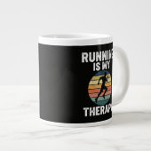 Hardlopen Is Mijn Therapie Grote Koffiekop (Voorkant rechts)