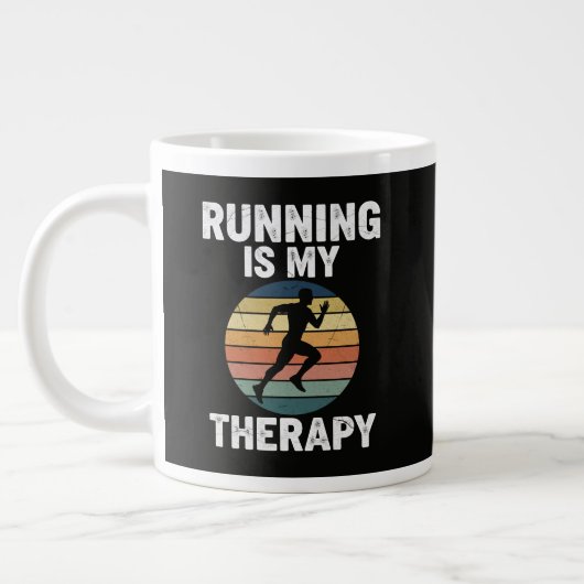 Hardlopen Is Mijn Therapie Grote Koffiekop (Links)