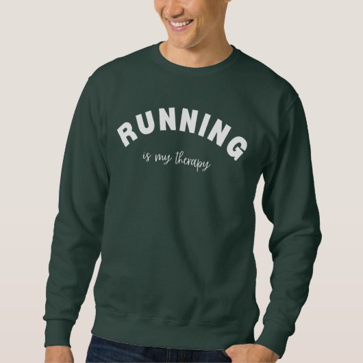 Hardlopen is mijn therapie hardlopen geschenken, w trui (Voorkant)