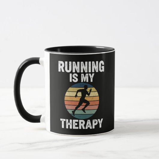 Hardlopen Is Mijn Therapie Mok (Links)