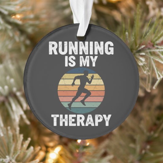 Hardlopen Is Mijn Therapie Ornament (Boom)