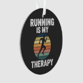 Hardlopen Is Mijn Therapie Ornament (voorkant)