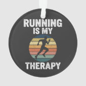 Hardlopen Is Mijn Therapie Ornament (achterkant)