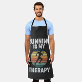 Hardlopen Is Mijn Therapie Schort (Gedragen)