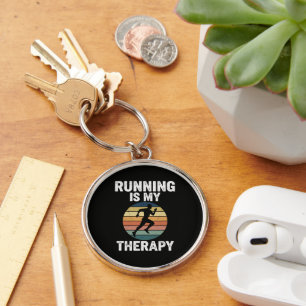 Hardlopen Is Mijn Therapie Sleutelhanger