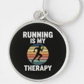 Hardlopen Is Mijn Therapie Sleutelhanger (Voorkant)