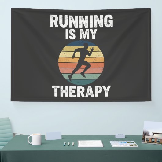Hardlopen Is Mijn Therapie Spandoek (Beurs)