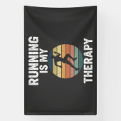 Hardlopen Is Mijn Therapie Spandoek (Verticaal)